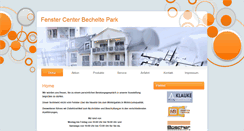 Desktop Screenshot of fenster-bechelte.de