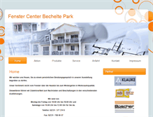 Tablet Screenshot of fenster-bechelte.de